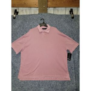 No Boundaries Polo‎ Pink One Button-Up Small